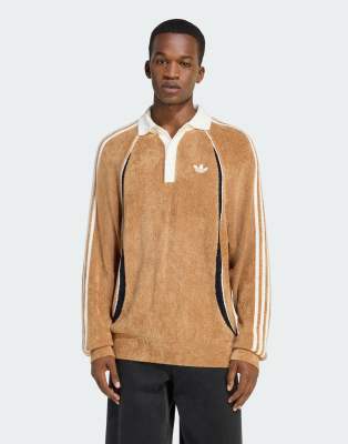 adidas Originals - Retro Remix Teamgeist - Polo - Carton/noir/blanc cassé-Brown