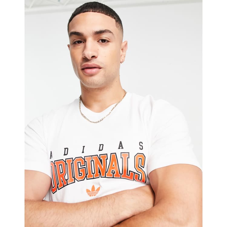 adidas Originals Retro Revival T Shirt in WeiB mit Logografik ASOS