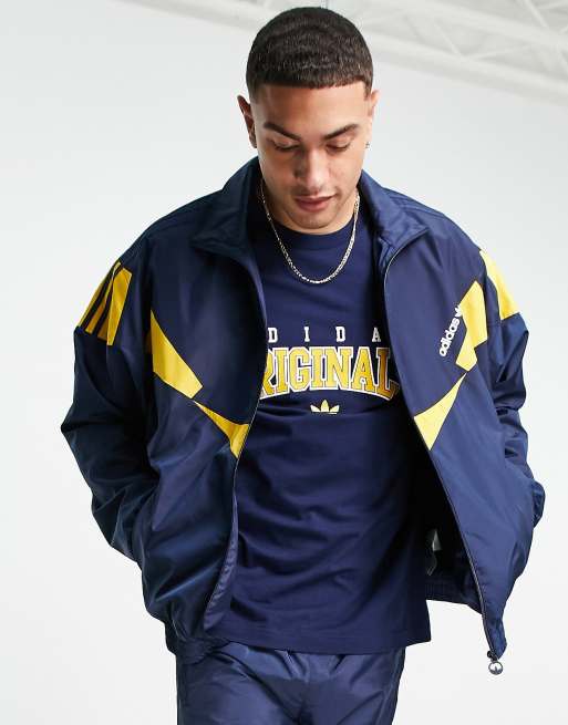 adidas Originals Men's Monogram Tracktop, Collegiate Navy, S at   Men's Clothing store