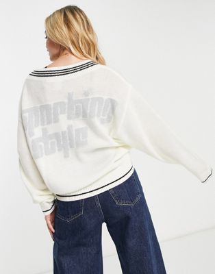 adidas Originals Retro Sport knitted sweatshirt in white | ASOS