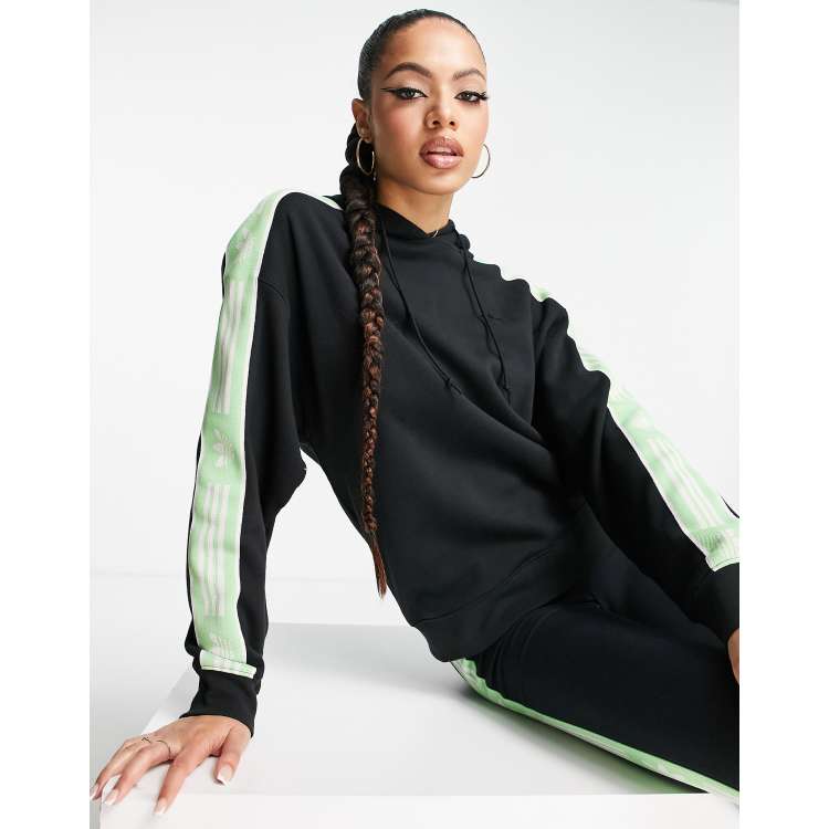 Adidas tape hoodie outlet women's