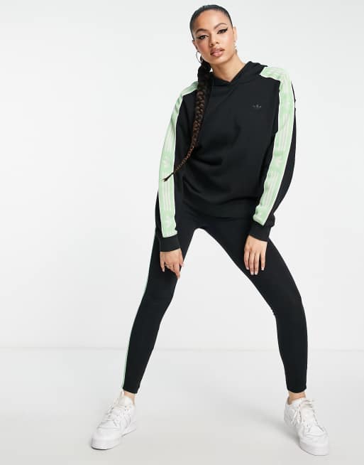 Adidas tape best sale hoodie women's