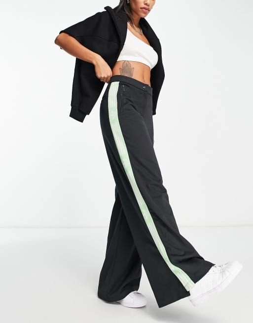 adidas Always Original Laced Wide Leg Pants - Green, Women's Lifestyle