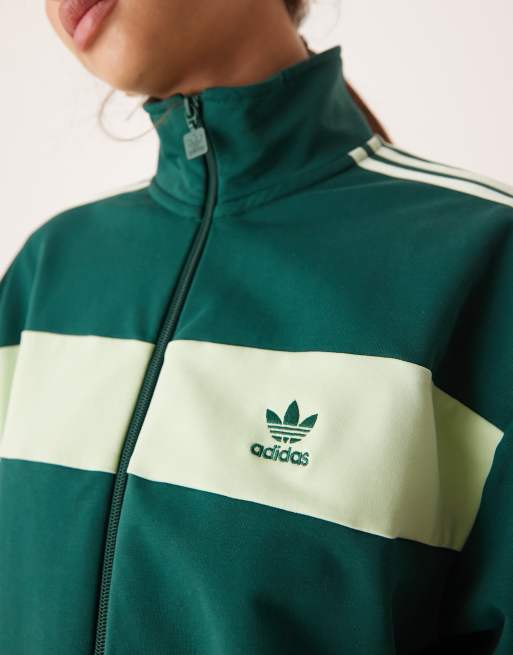 adidas Originals retro track jacket in green