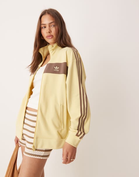 adidas Originals - Retro trainingsjack in geel - view 1