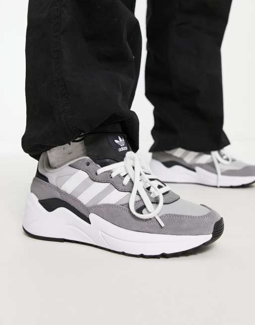 adidas Originals Retropy Adisuper sneakers in grey and white