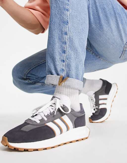 adidas Originals Retropy E5 sneakers in four gray | ASOS