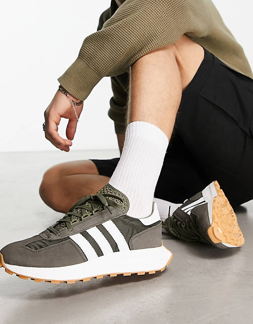 adidas Originals Retropy E5 sneakers in khaki | ASOS