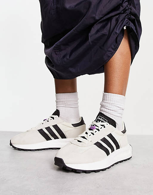 musikkens labyrint Stor eg adidas Originals Retropy E5 sneakers in white and black | ASOS