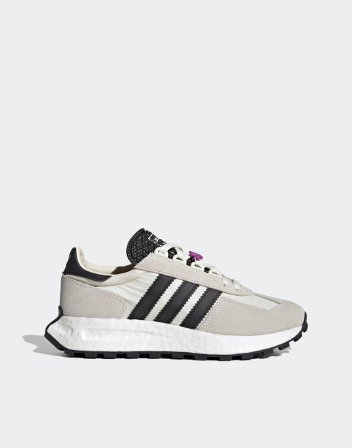 adidas Originals Retropy E5 trainers in off white and black | ASOS