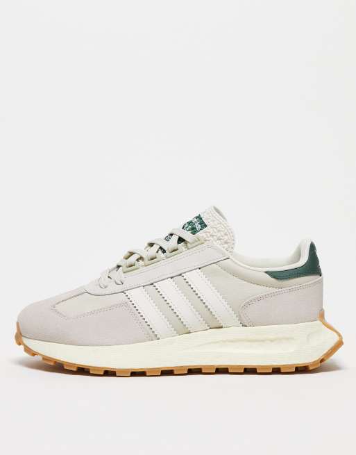 adidas Originals Retropy E5 trainers in off white with green detail | ASOS