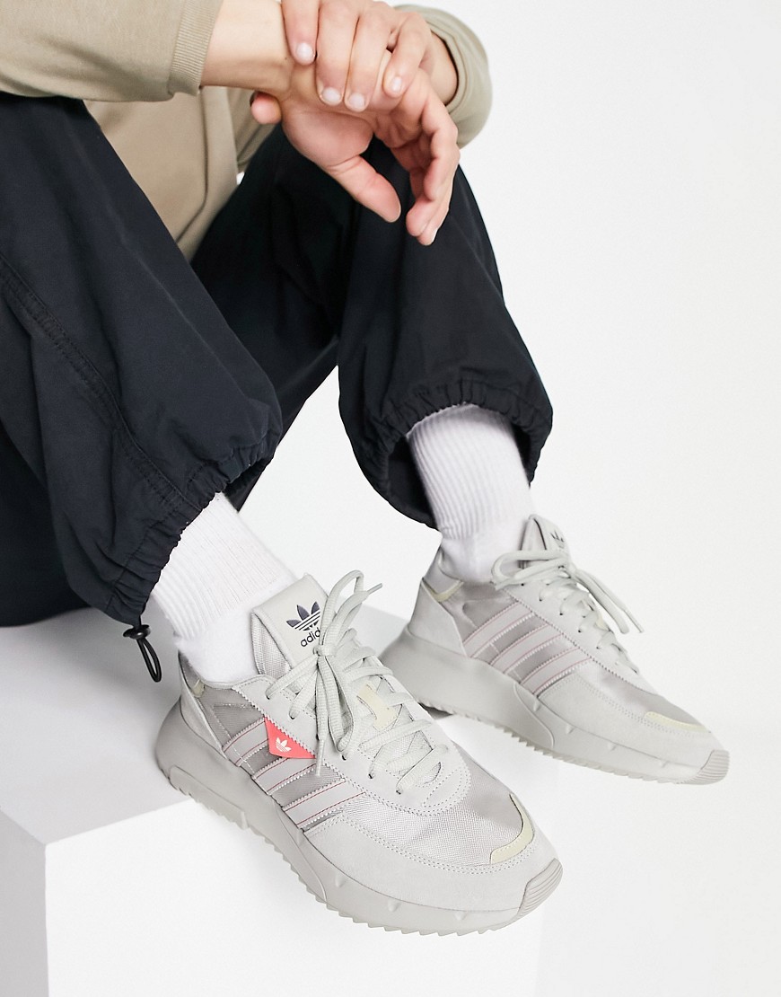 Adidas Originals Retropy F2 sneakers in light gray