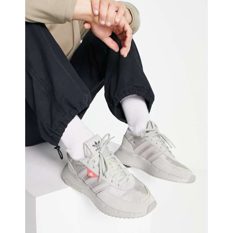 adidas Originals Retropy F2 sneakers in light gray | ASOS
