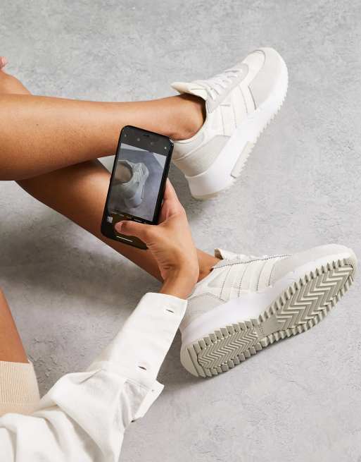 adidas gazelle silver green womens adidas AR Trainer 'Triple White' – Athletic Corner main image 1