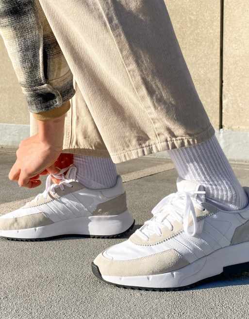 Mevrouw Uitgang slachtoffer adidas Originals Retropy F2 sneakers in white | ASOS