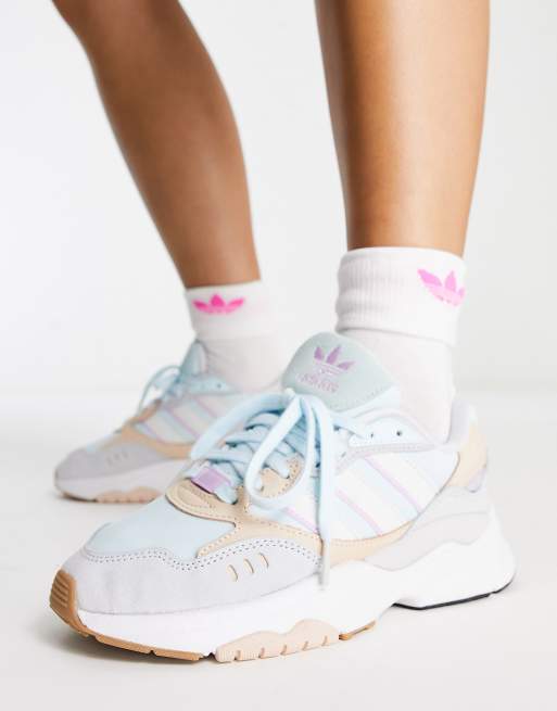 Misleidend vertrouwen onregelmatig adidas Originals – Retropy F90 – Sneaker in Pastellblau-Bunt | ASOS