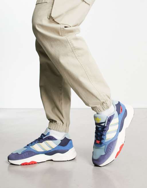 adidas Originals - Retropy F90 - Sneakers i multifarvet og blå