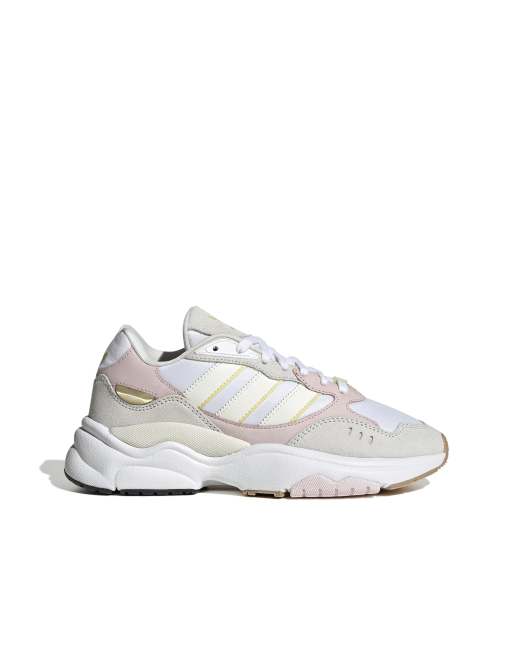 adidas Originals - Retropy F90 - Sneakers i offwhite med multifarvede detaljer