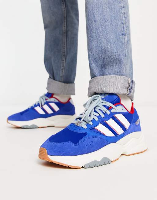 adidas Originals Retropy F90 sneakers in blue
