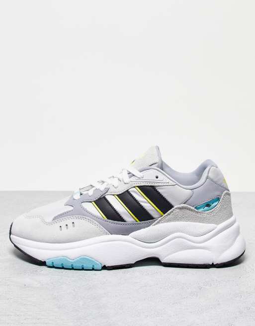 adidas Originals - Retropy F90 - Sneakers in grijs en blauw