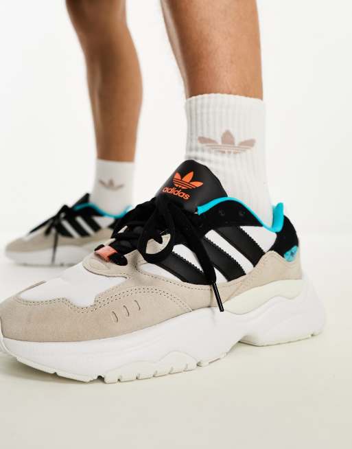 adidas Originals - Retropy F90 - Sneakers in marineblauw/beige/wit
