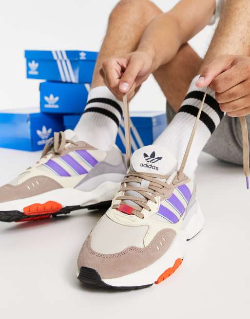 Booth Verplicht houder adidas Originals - Retropy F90 - Sneakers in multi grijs | ASOS