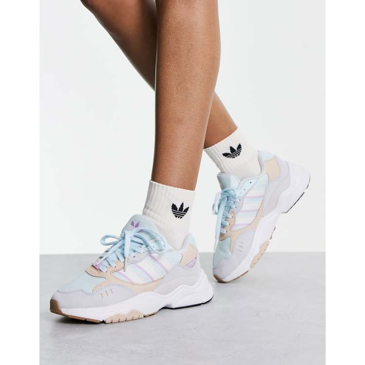 adidas sneakers in pastel blue and multi |