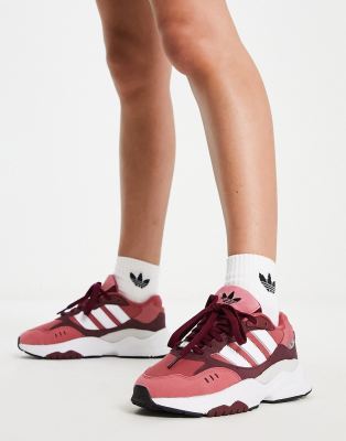 white and red adidas sneakers