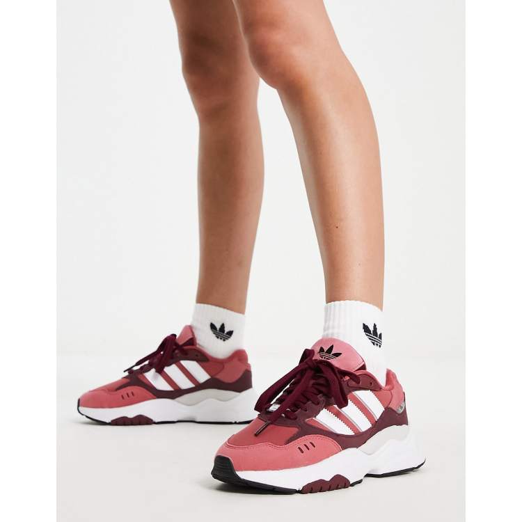 adidas Originals Retropy F90 trainers in red | ASOS