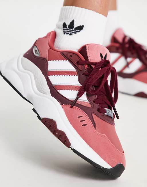 adidas Originals Retropy F90 trainers in red | ASOS