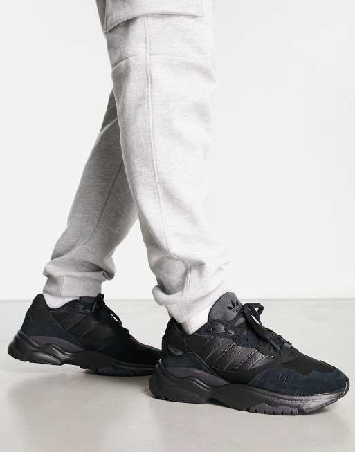 Adidas slip hotsell on triple black