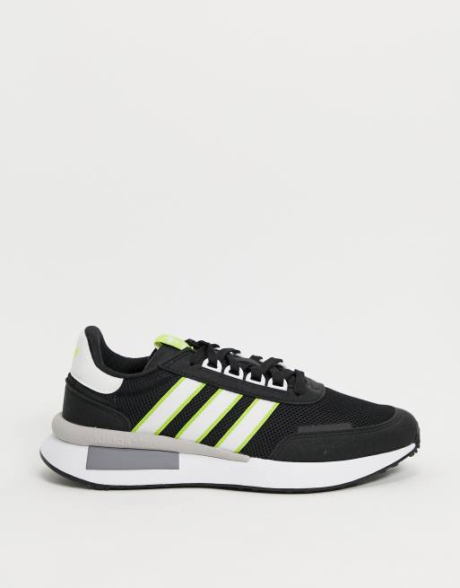 adidas Originals â Retroset â Sneaker in Schwarz | ASOS