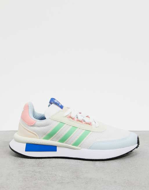 adidas Originals â Retroset â Sneaker in WeiÃ und GrÃ¼n | ASOS