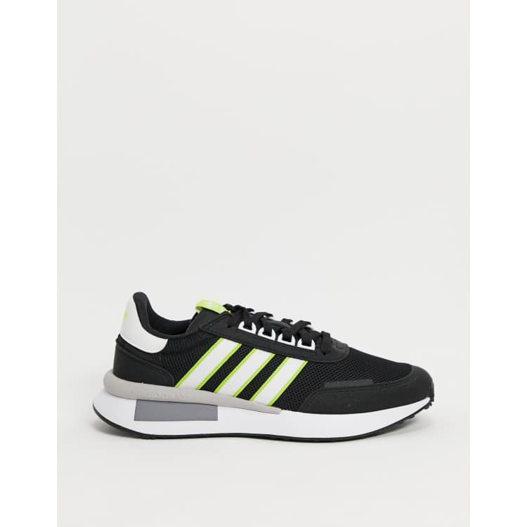 adidas Originals retroset sneakers in black