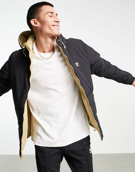 Black and beige store adidas jacket