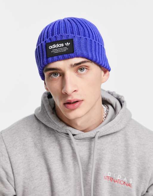 adidas Originals Rib Cuff 2.0 beanie in blue | ASOS