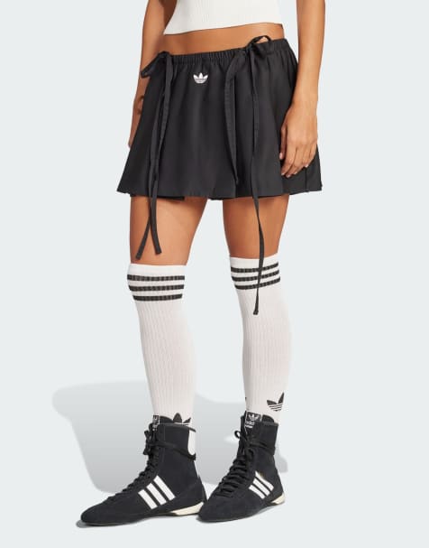 adidas Originals Ribbon mini skirt in black - view 1
