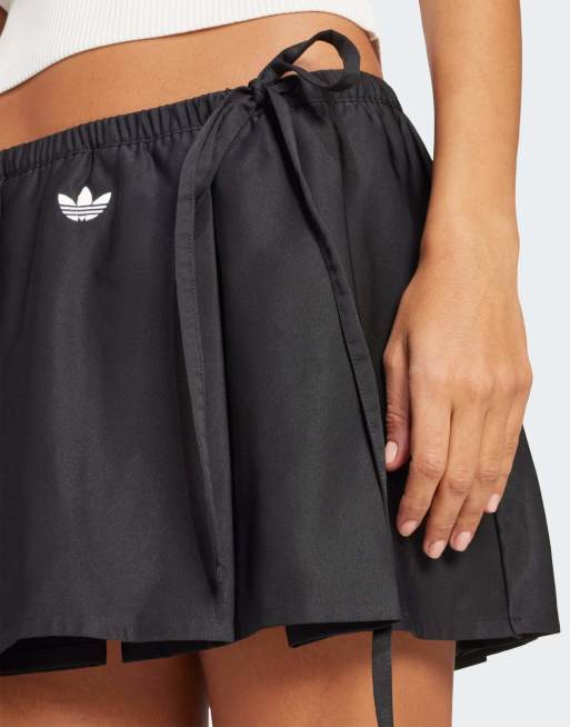 adidas Originals Ribbon mini skirt in black | ASOS