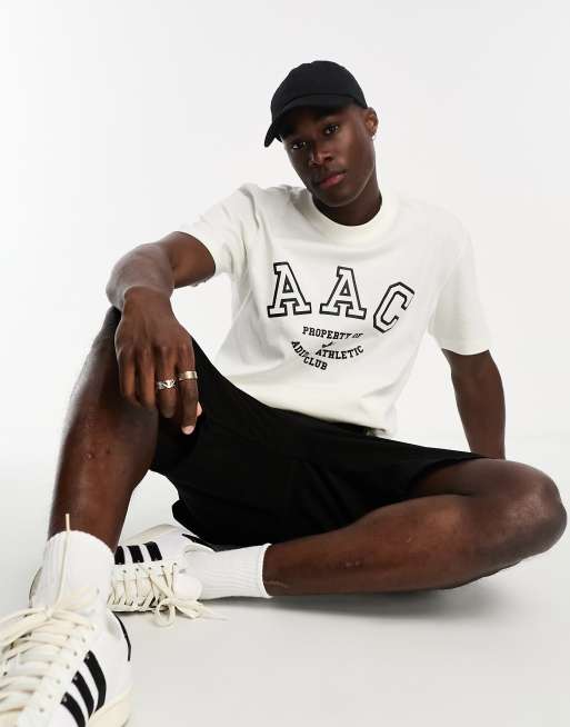 adidas Originals Rifta AAC large collegiate logo t-shirt in white