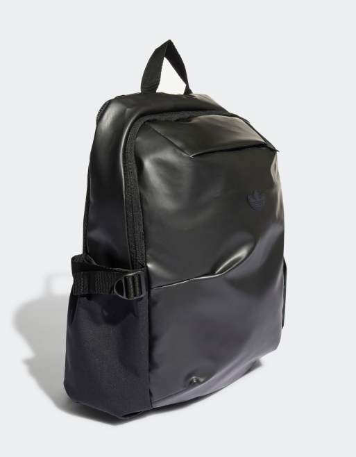 Adidas black leather backpack online