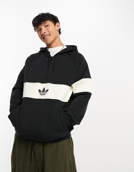 Felpa adidas nera e bianca store