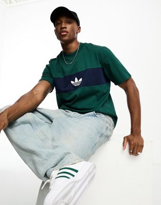 adidas Originals Rifta NY t-shirt in collegiate green - ASOS Price Checker