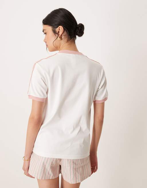 3Sストライプフリル★新作人気【ADIDAS】RUFFLE 3S TEE★3色 adidas Originals 【お一人様3枚まで】アディダス オリジナルス