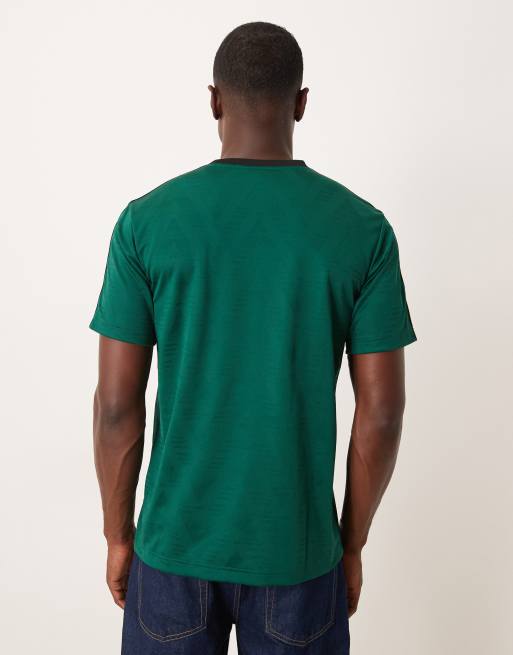 adidas Originals – Ringer-T-Shirt in Grün und Gelb mit Logo, 3 von 5
