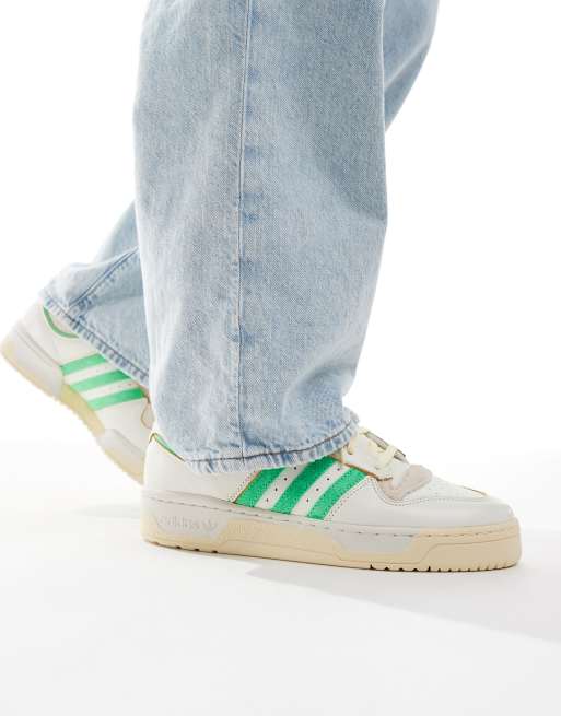 adidas Originals – Rivalry 86 Low – Sneaker in Cremeweiß und Grün