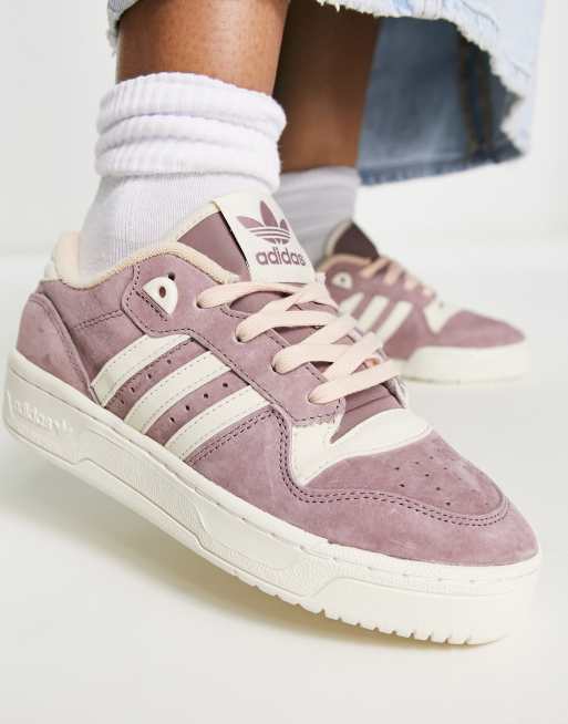 adidas Originals Rivalry Baskets basses Mauve et blanc cass