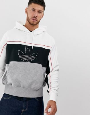 adidas Originals rivalry hoodie in gray 