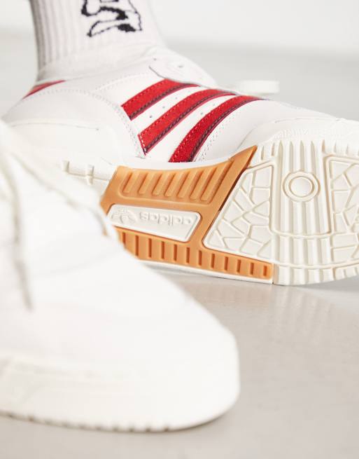 adidas Originals Rivalry Lage sneakers in wit met rood