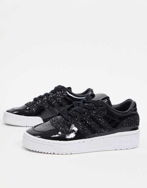 JEP Magnetisch Speeltoestellen adidas Originals - Rivalry - Lage sneakers in zwart met glitter | ASOS