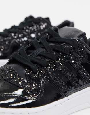 adidas rivalry low black glitter